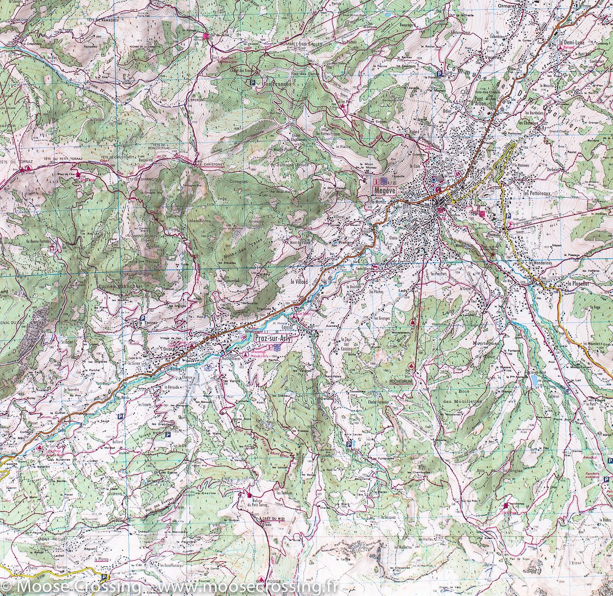 Carte Top 25 N 3531 Ot Megeve Col Des Aravis Alpes Ign La Compagnie Des Cartes Le Voyage Et La Randonnee