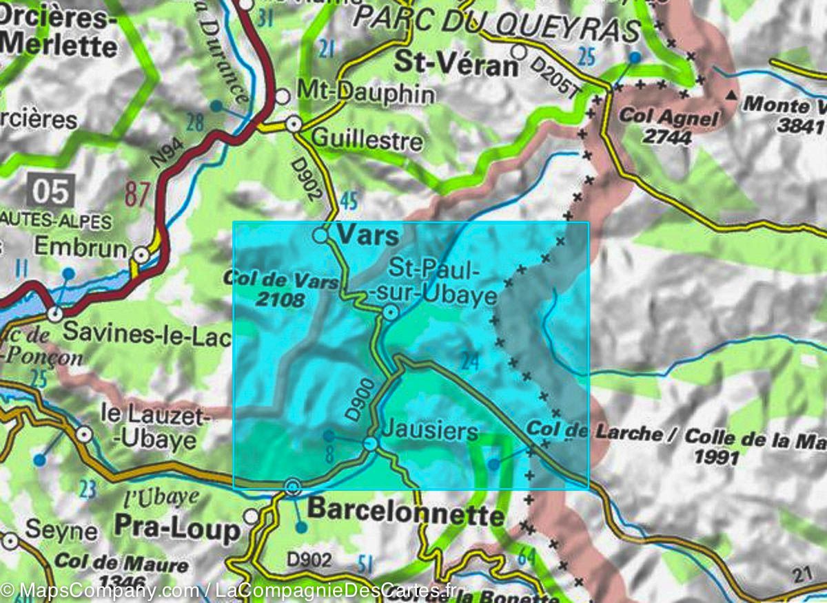 Carte Top 25 N 3538 Etr Resistante Aiguille De Chambeyron Cols La Compagnie Des Cartes Le Voyage Et La Randonnee