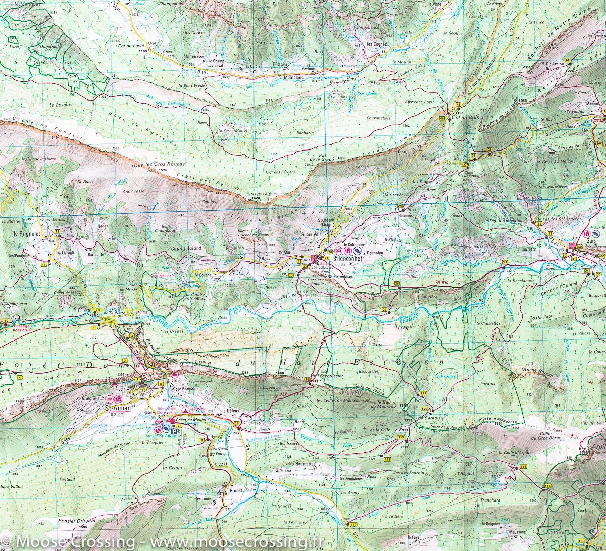 Carte Top 25 N 3542 Et Haut Esteron Et Prealpes De Grasse Pnr Du V La Compagnie Des Cartes Le Voyage Et La Randonnee