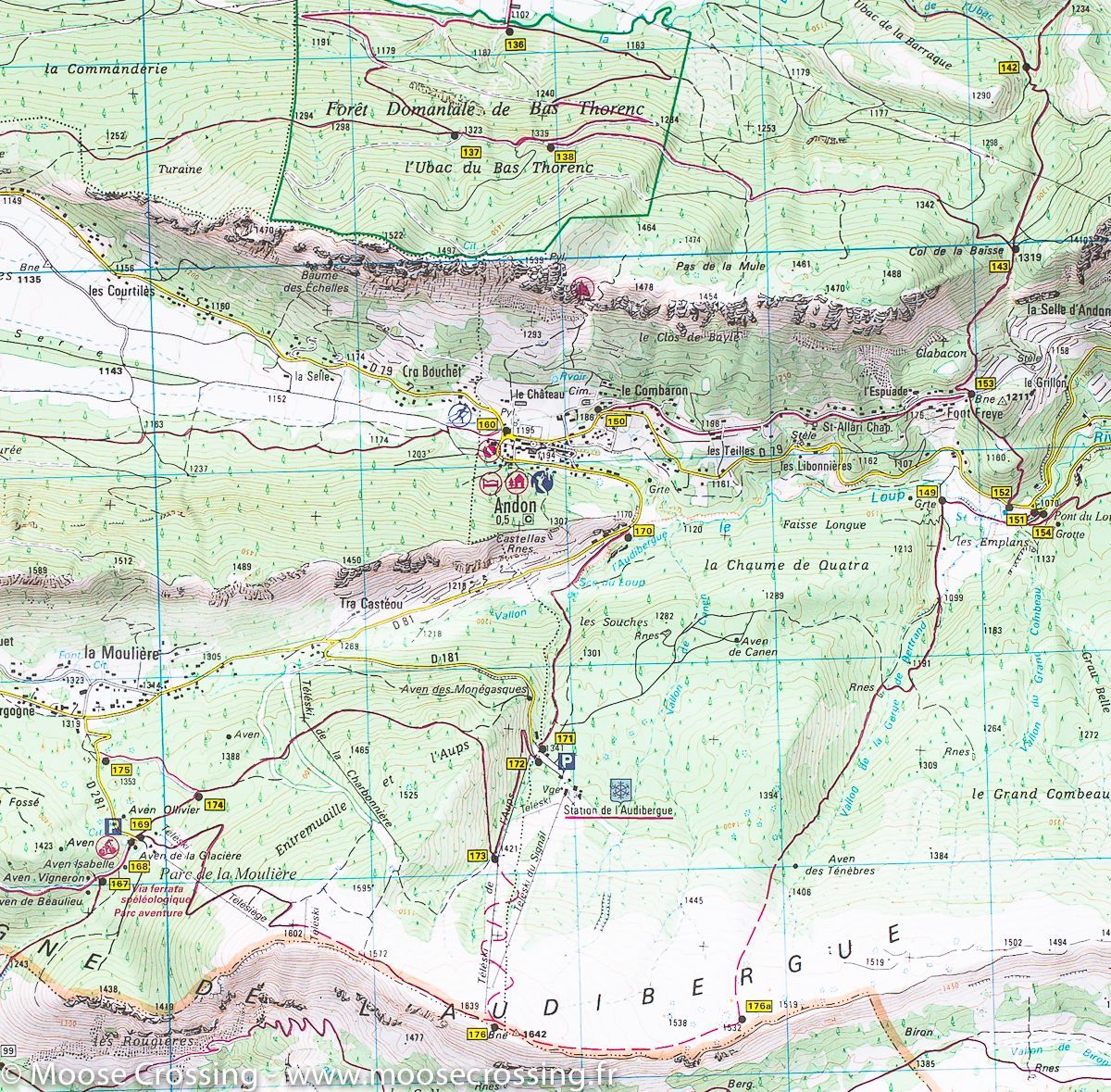 Carte Top 25 N 3542 Et Haut Esteron Et Prealpes De Grasse Pnr Du V La Compagnie Des Cartes Le Voyage Et La Randonnee