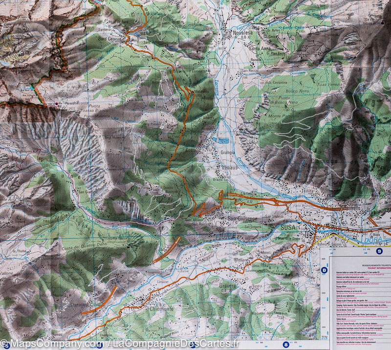 Carte Top 25 N 3634 Otr Resistante Val Cenis Charbonnel Alpes La Compagnie Des Cartes Le Voyage Et La Randonnee