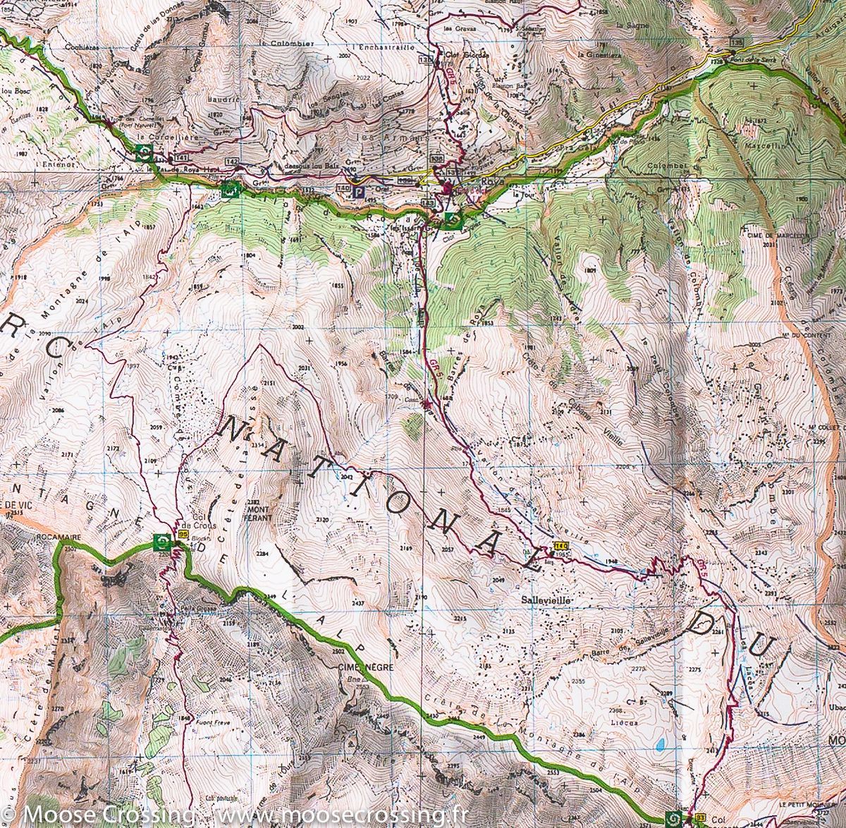 Carte Top 25 N 3640 Ot Haut Cians Valberg Mercantour Ign La Compagnie Des Cartes Le Voyage Et La Randonnee