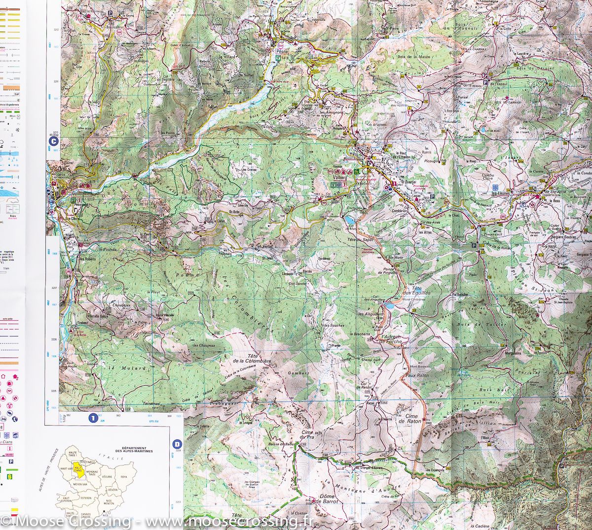 Carte Top 25 N 3640 Ot Haut Cians Valberg Mercantour Ign La Compagnie Des Cartes Le Voyage Et La Randonnee