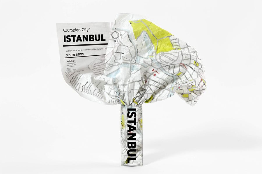 Plan de ville souple et léger - Istanbul | Palomar - Crumpled city carte pliée Palomar 