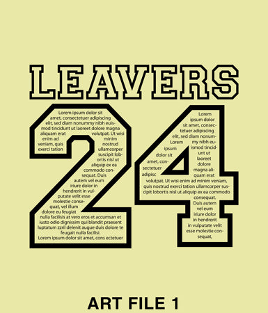 Leaver hoodies 2024 Art File Number One