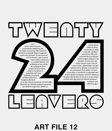 Leaver hoodies 2024 Art File Number Twelve