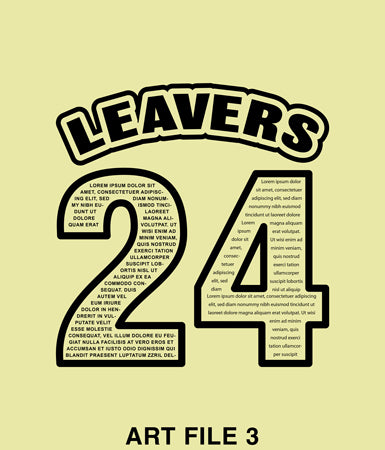 Leaver hoodies 2024 Art File Number Three