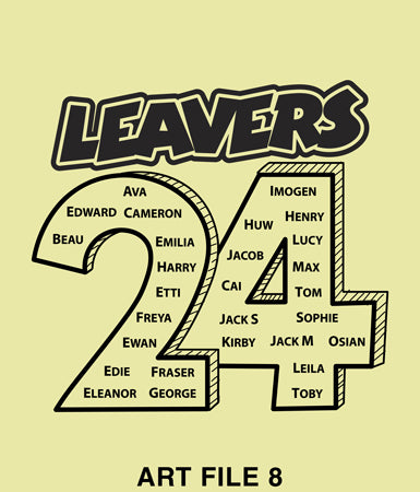 Leaver hoodies 2024 Art File Number Eight