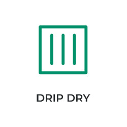 Drip dry.