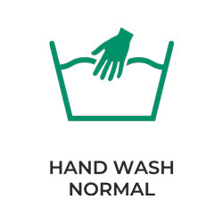 Laundry symbol, hand wash.