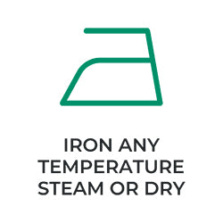 Ironing any temp with or without steam.