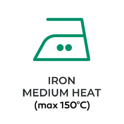 Ironing meadium heat.