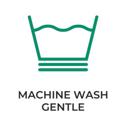 Laundry symbol, machine wash gentle.