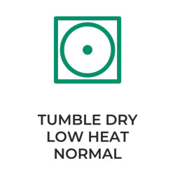 Tumble dry on low heat.