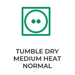 Tumble dry on meadium heat.