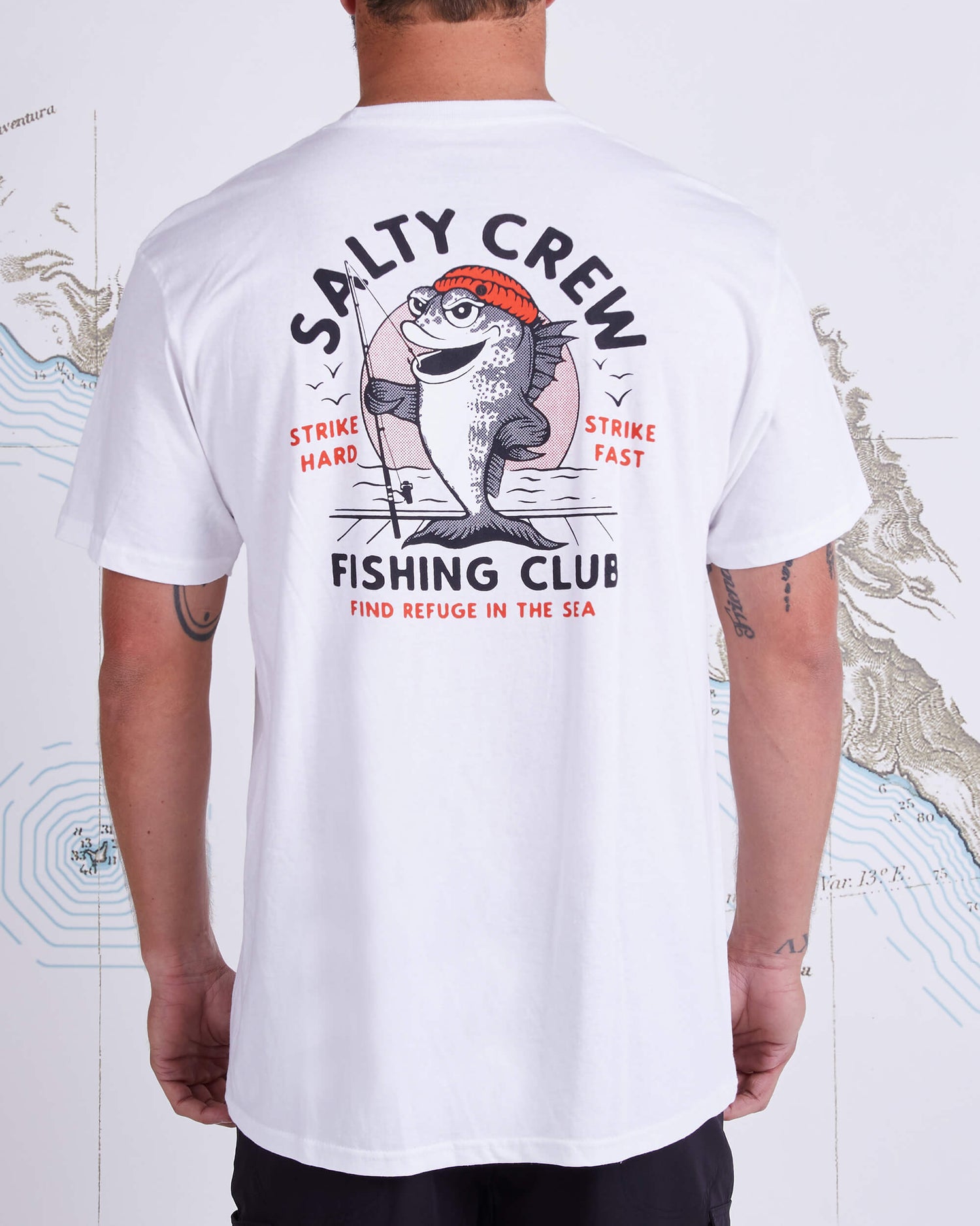 FISHING CLUB WHITE STANDARD S/S TEE – Salty Crew Europe