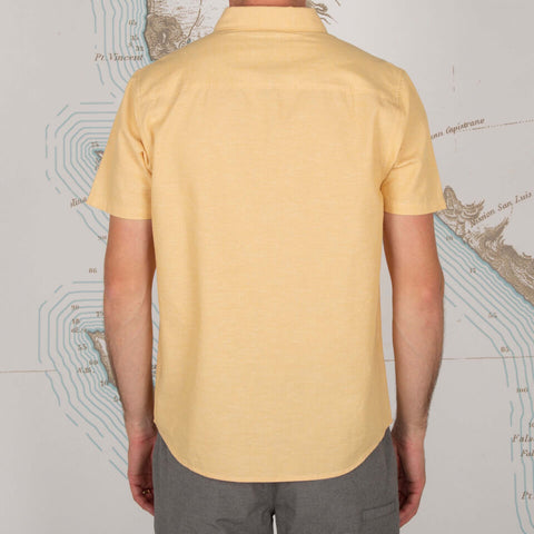 Salty Crew Men's Button Ups TOPSTITCH S/S WOVEN in Gold