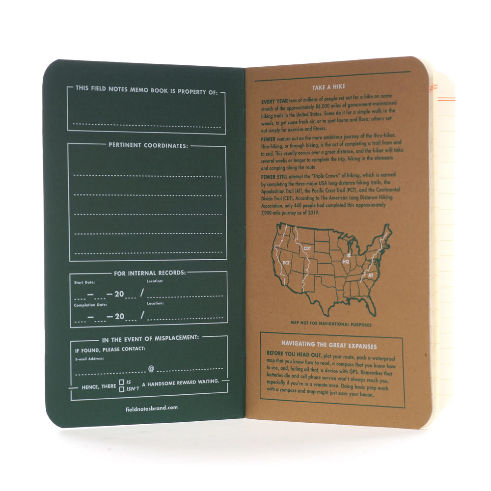 Trailhead 3-Pack Notebook Set by Field Notes