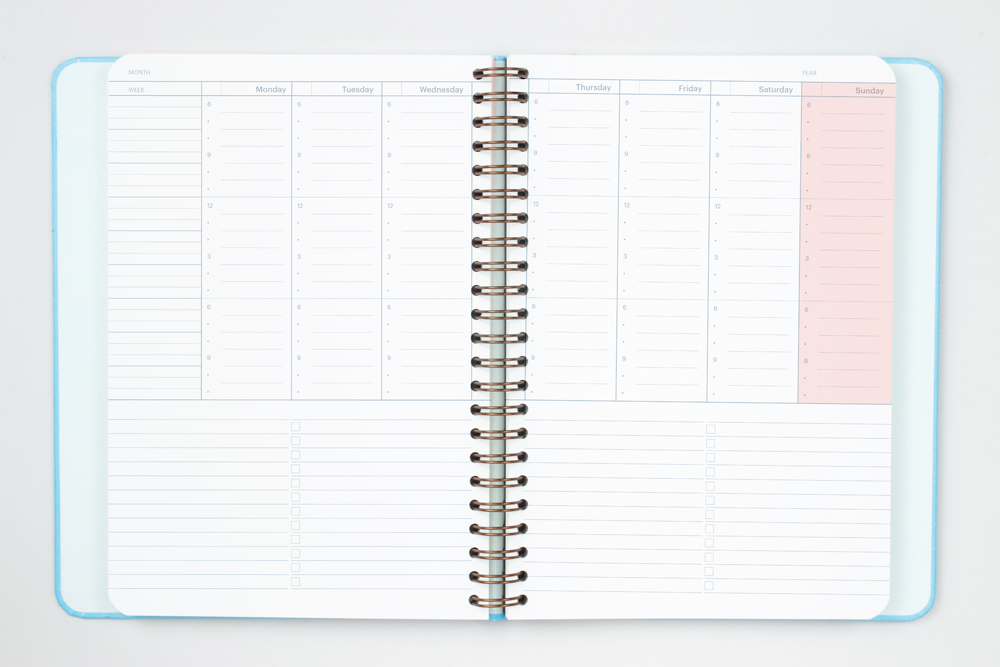 Undated Weekly Vertical Planner by Mossery Little Otsu