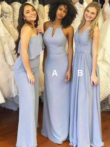 cheap dusty blue dresses