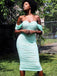 Charming Off-shoulder Mermaid Short Homecoming Dresses, HDS0055