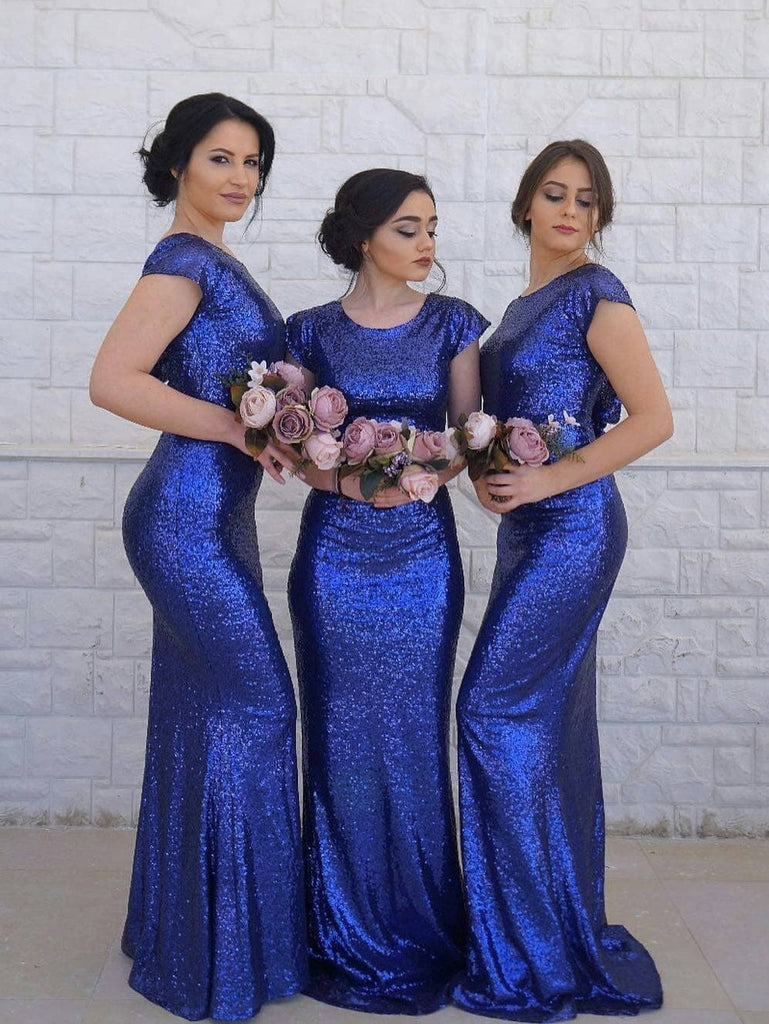 royal blue cheap bridesmaid dresses