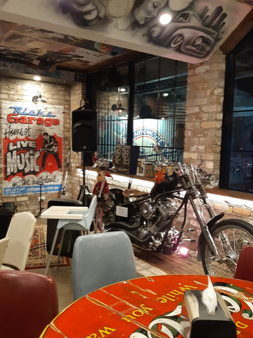 ricks garage vintage motorcycle  and diner