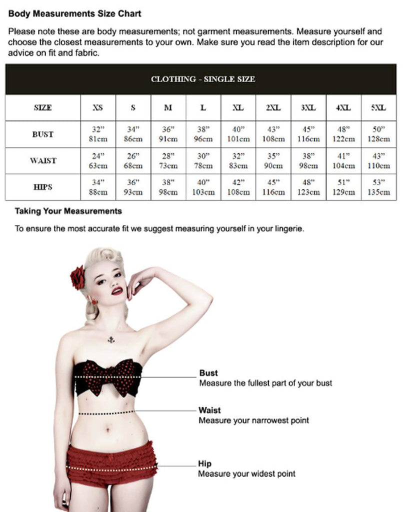 size chart my cheetin heart