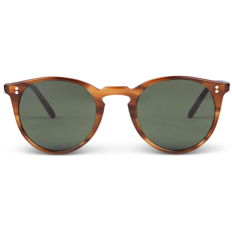 Oliver Peoples O'Malley Sun Amber Raintree With Green Polar Glass – SIR  JACK'S