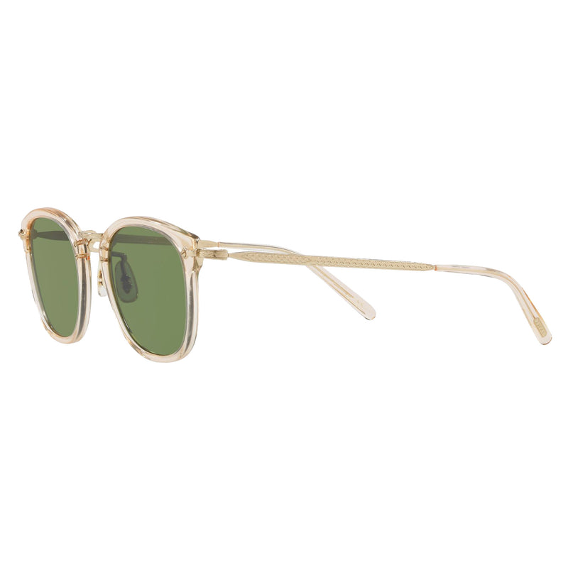 Oliver Peoples OP-506 Sun Buff Gold with Green C Sunglasses – SIR JACK'S