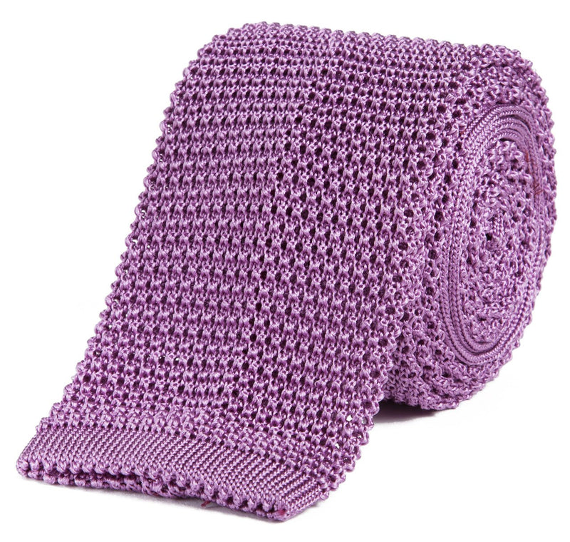 Classic Knit Silk Tie in Lavender – SIR JACK'S