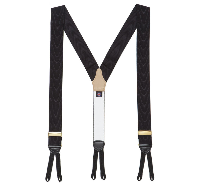 Black Moiré Brace – SIR JACK'S