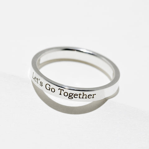 Custom Phrase Engraved Ring