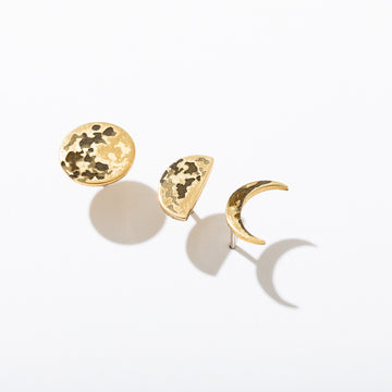 Super Moon Earrings | Larissa Loden | Gold Plated Crescent Moon