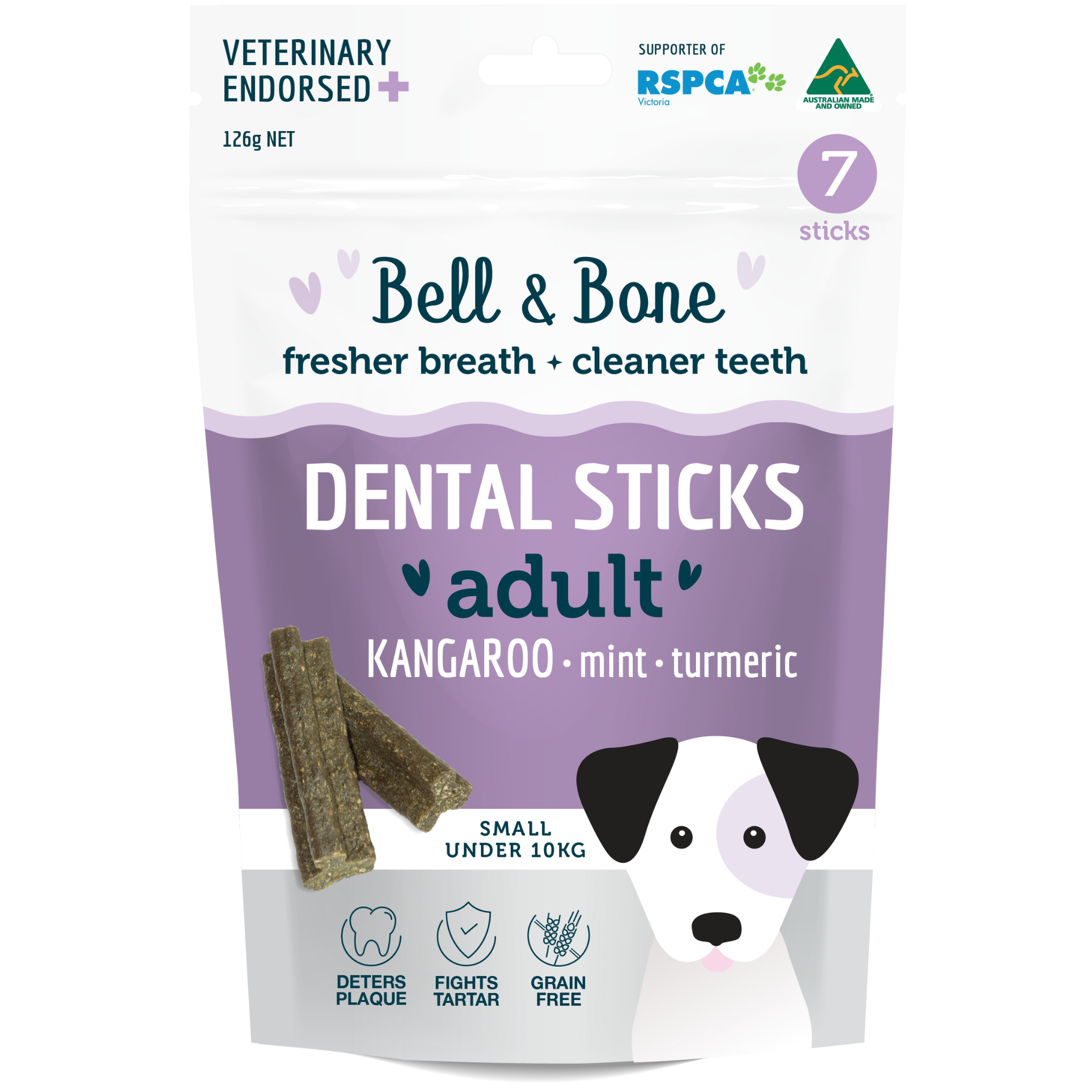 Image of Adult Dental Sticks - Kangaroo, Mint and Turmeric
