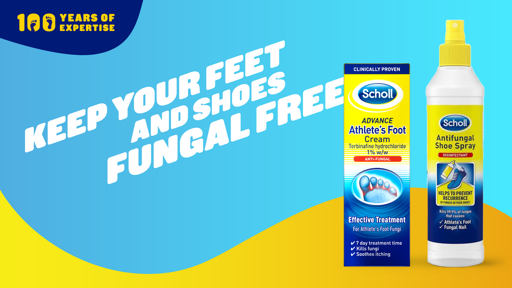 Keep your feet and shoes fungal free with Scholl