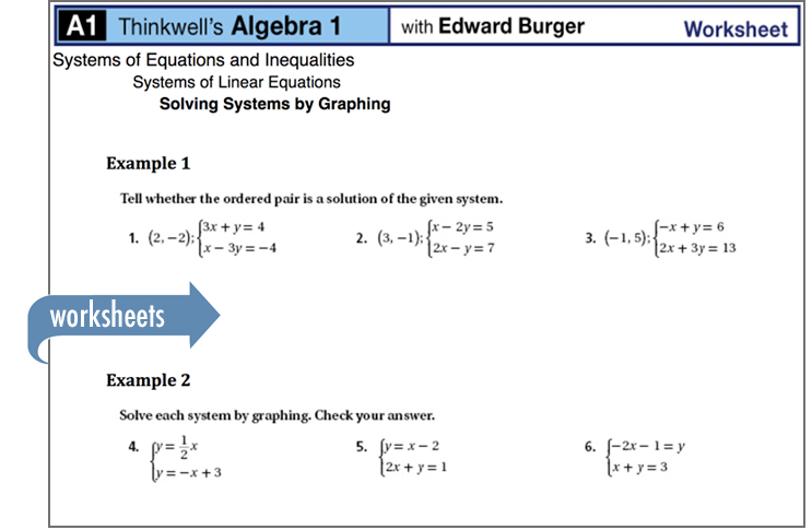 Algebra 1 Thinkwell