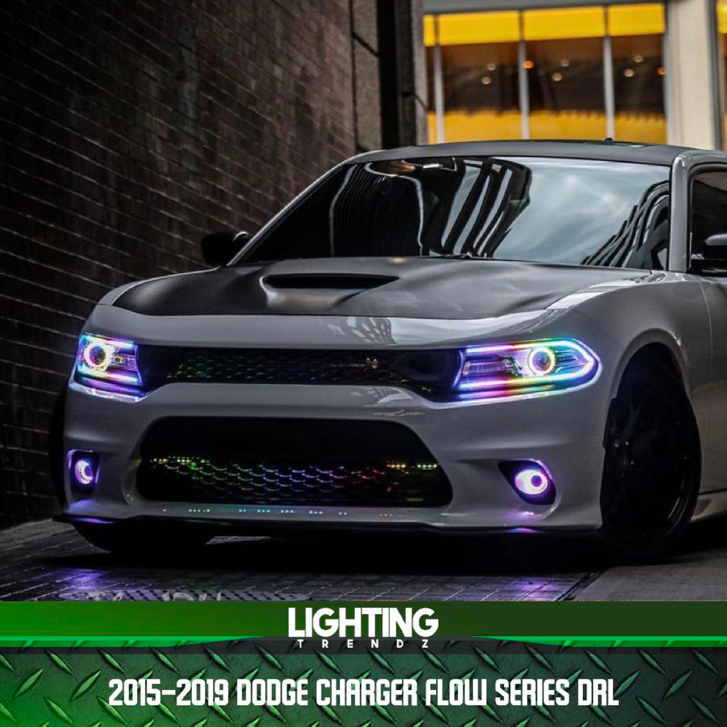 dodge charger hellcat custom fog lights