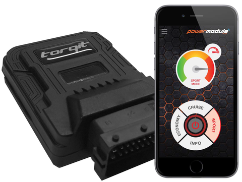 Torqit Power Module Plus next to mobile phone