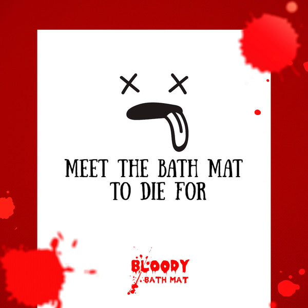 Toilet Carpet Floor Mat Bloody Bath Mat