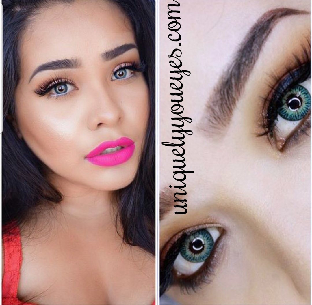 Natural Colored Contacts Turquoise 3 tone COLORED CONTACT ...