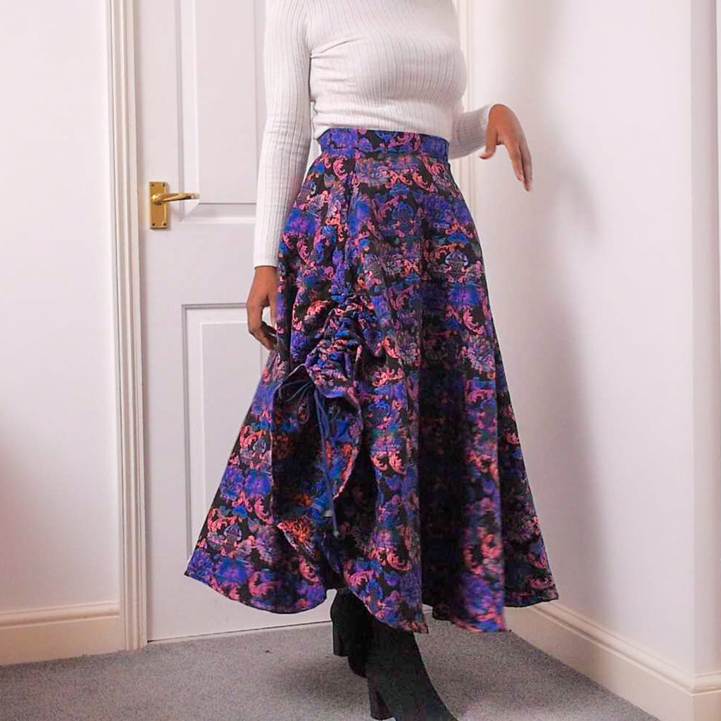 kim dave jacquard skirt