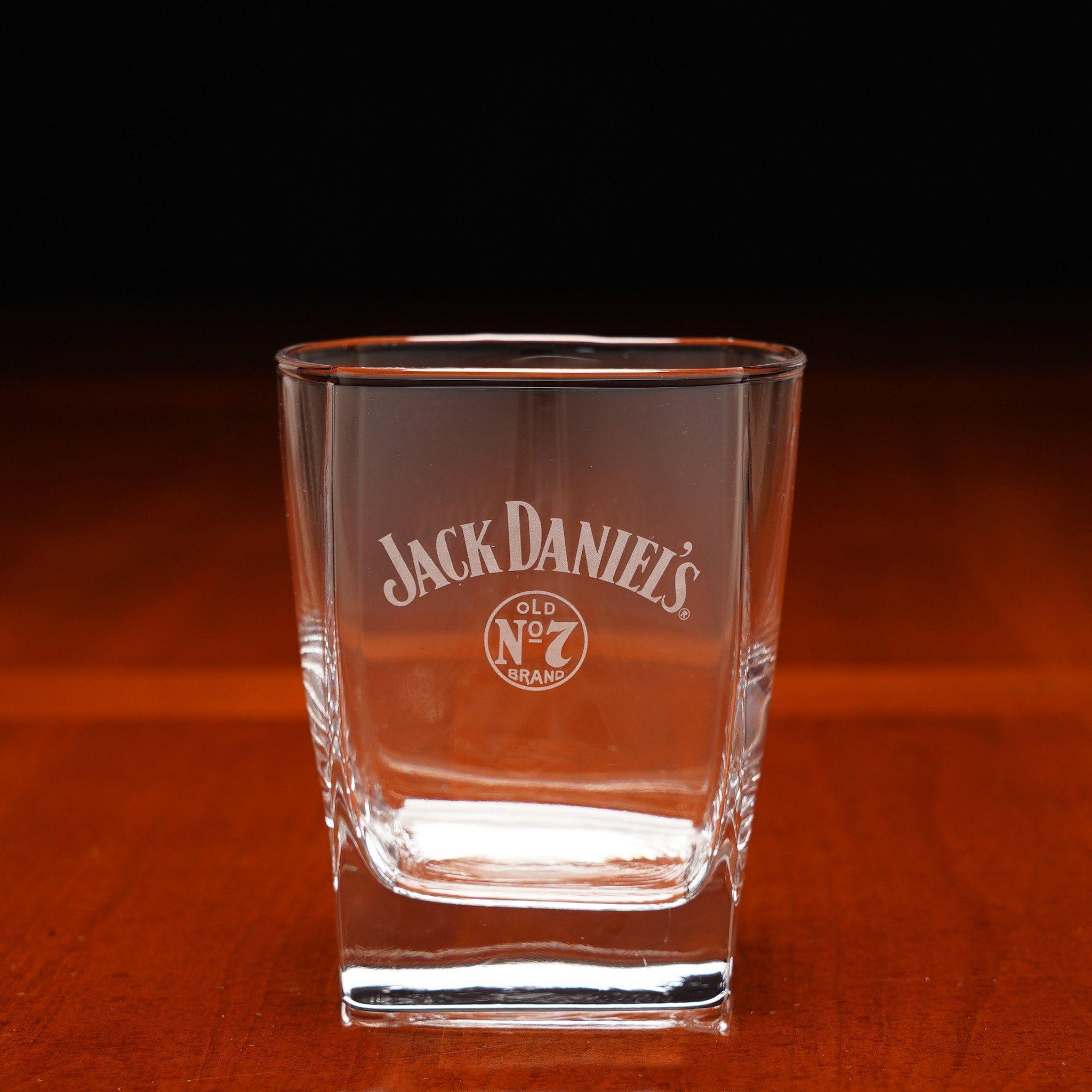 los van Opvoeding Philadelphia Jack Daniel's Old No 7 Etched Rocks Glass