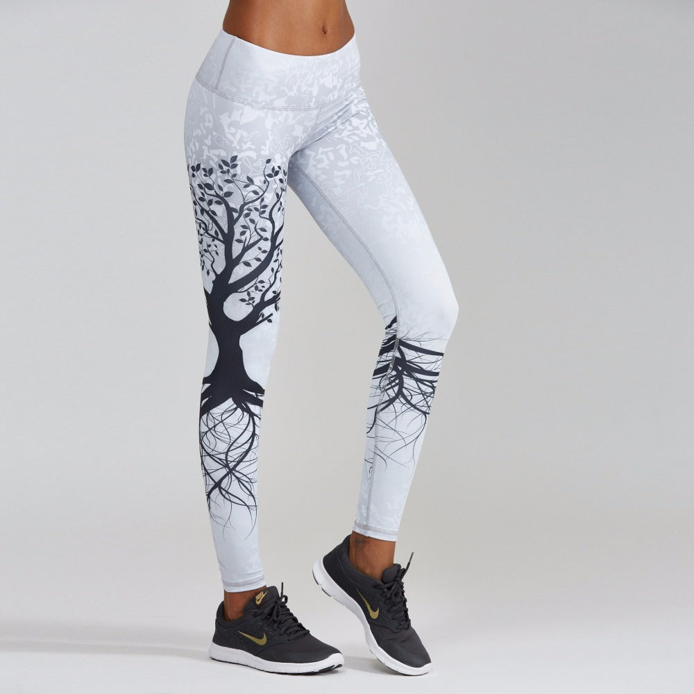 Wearlily Yoga Leggings(Tree Pattern)