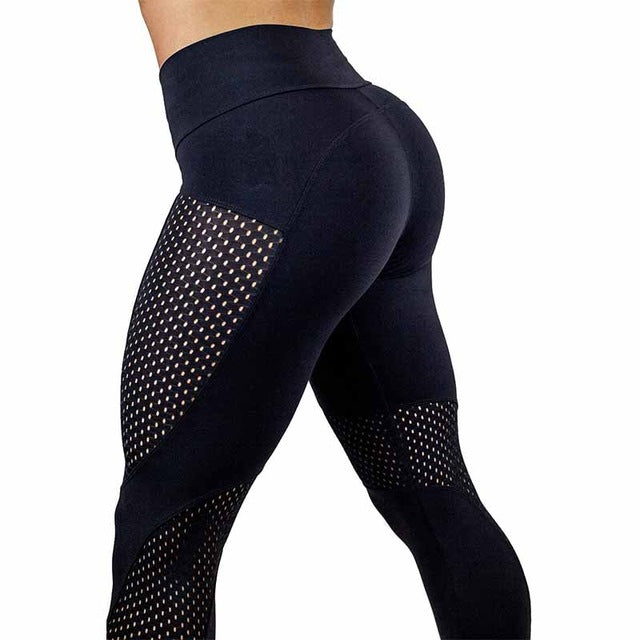 fishnet yoga pants