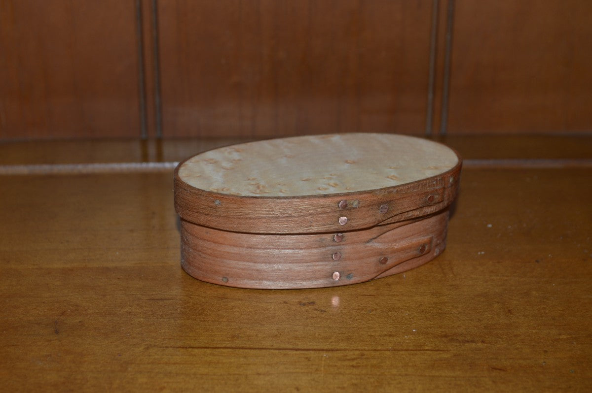 unfinished oval wooden boxes