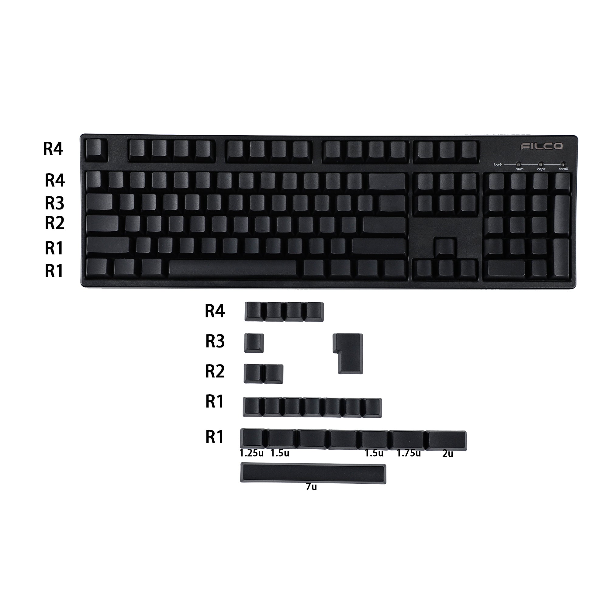 Pbt Abspbt Spanish Keycaps For Mechanical Keyboards - 112-key