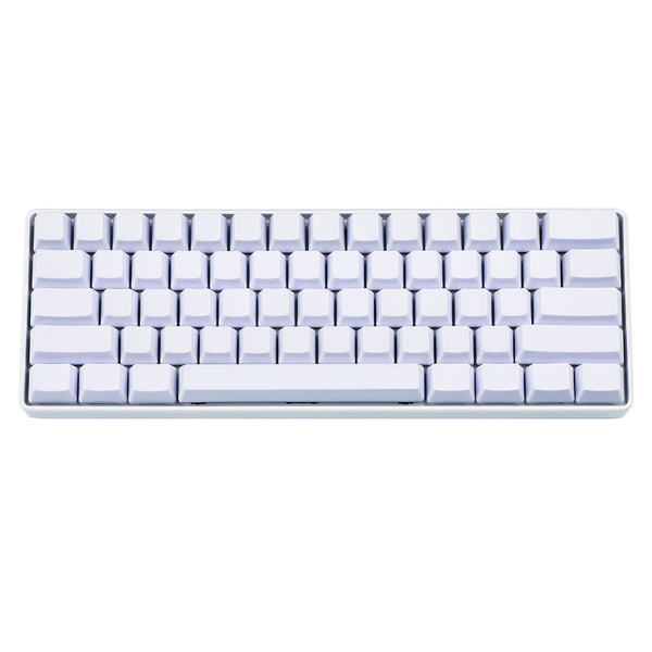 blank white thick pbt keycaps