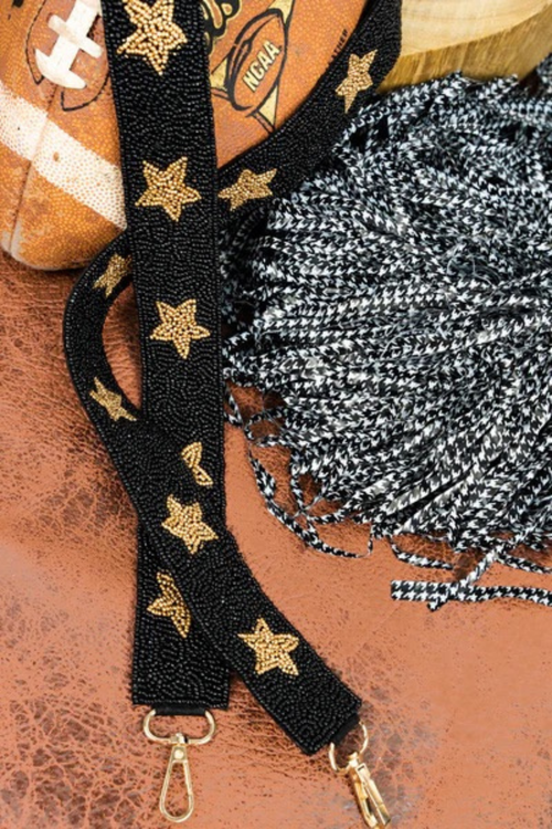 Stars Beaded Strap, Handbag Strap, Guitar Beaded Strap, Crossbody Strap