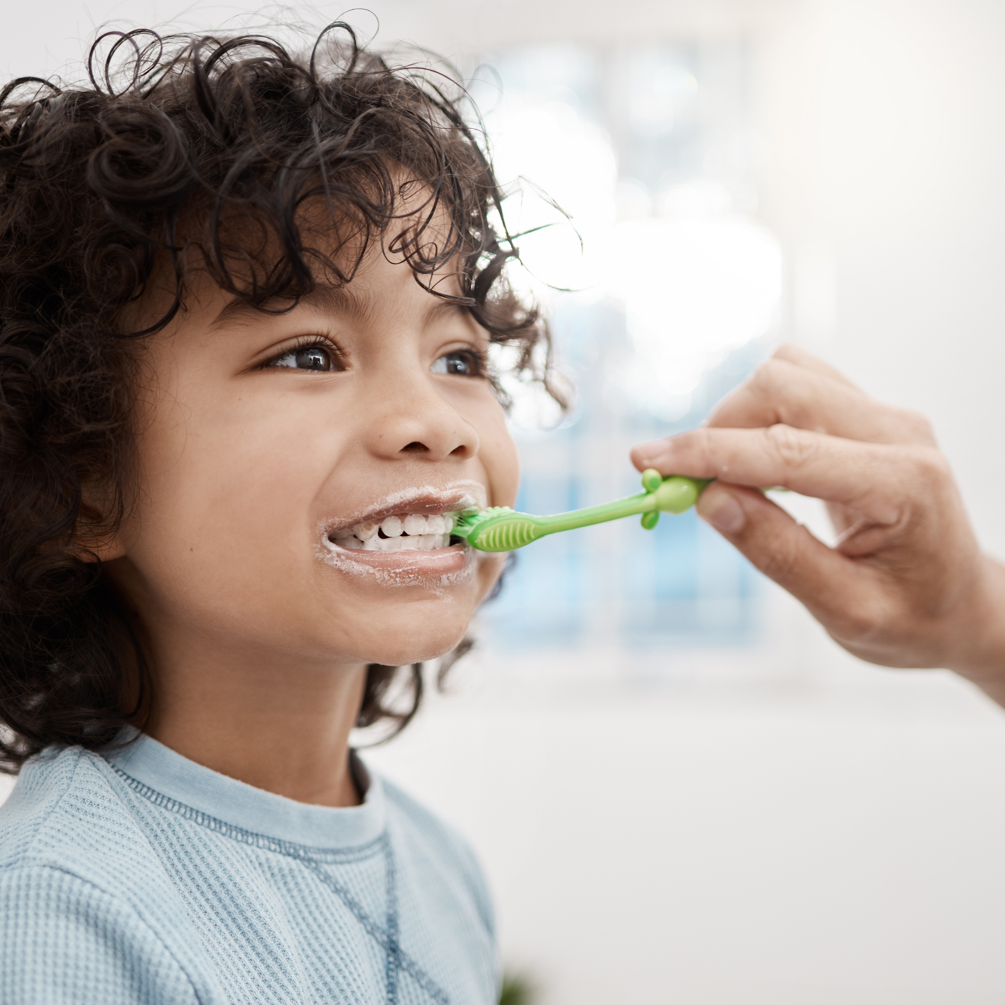 Brushing teeth